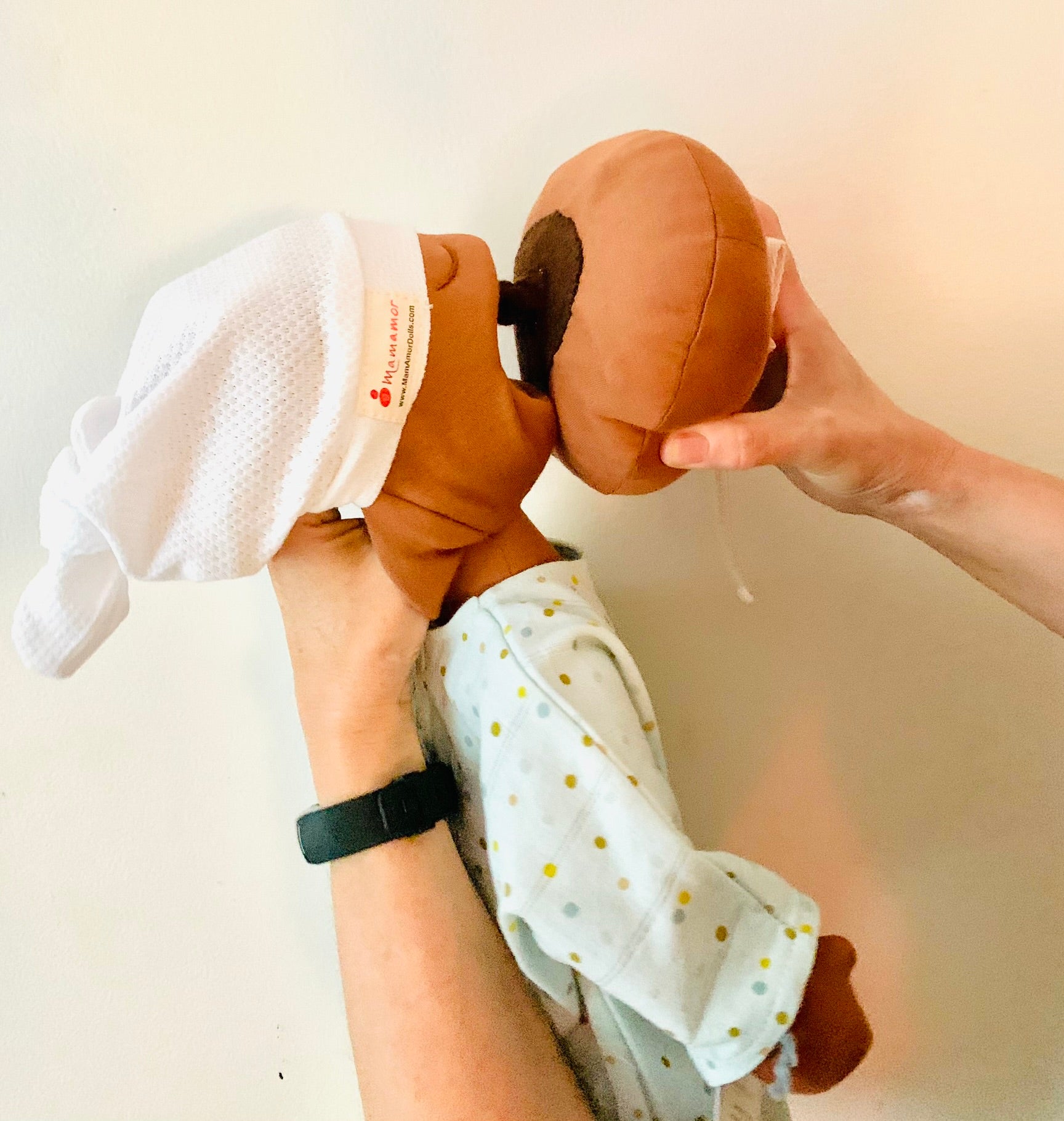 BREASTFEEDING BABY DOLL PUPPET SET - MamAmor Dolls BREASTFEEDING BABY DOLL PUPPET SET - MamAmor Dolls