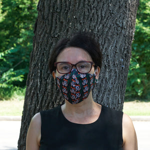 MamAmor Birthy Face Mask - UTERUS BLACK